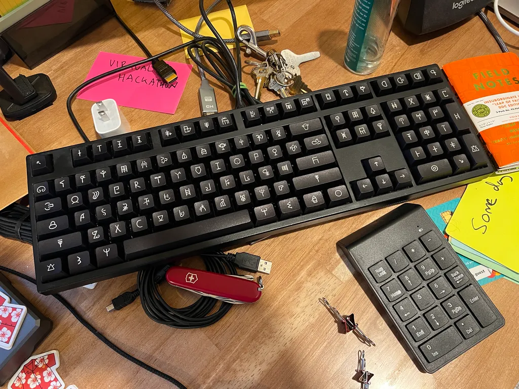 Linear A keyboard