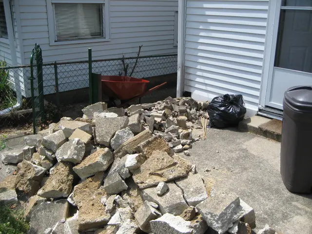before removing the debris!