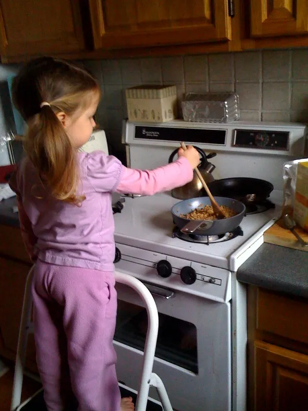 Martha helps out