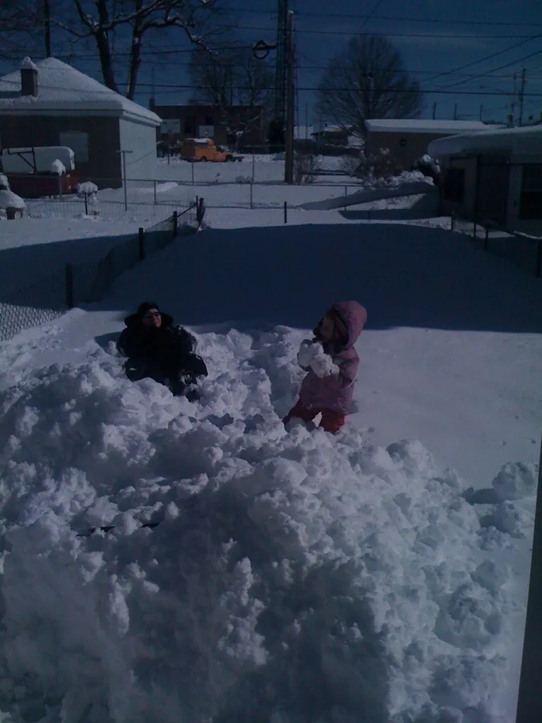 enjoying the snow