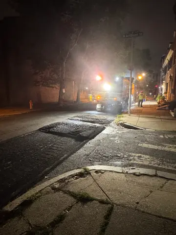 late night roadwork