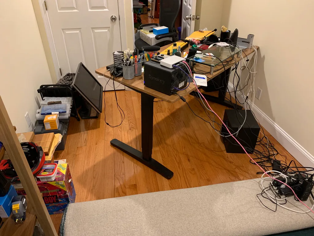 installing rug in home office