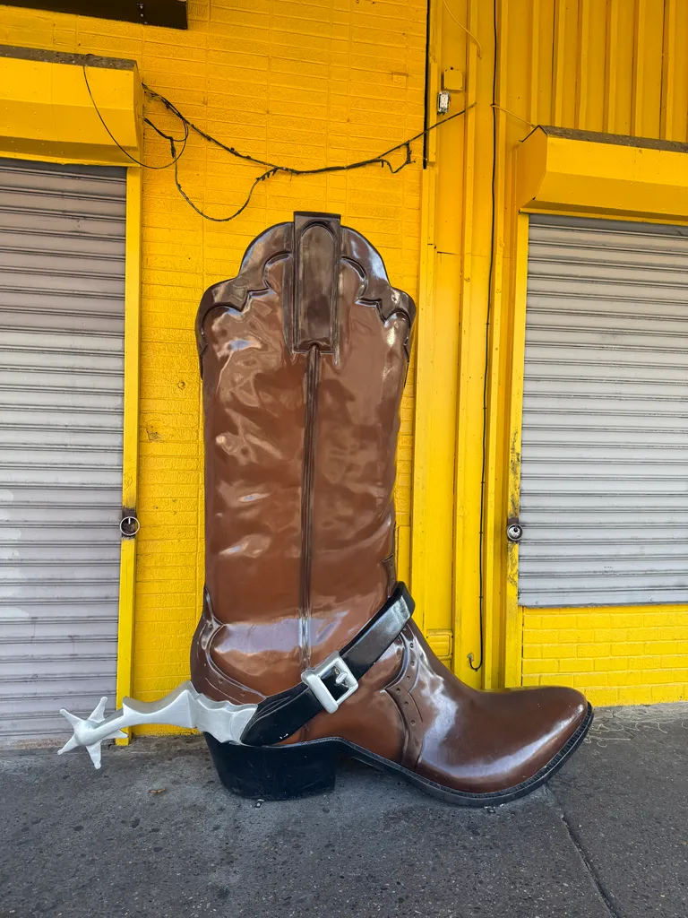 giant boot in Philly