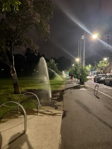 sprinklers at Flagstaff