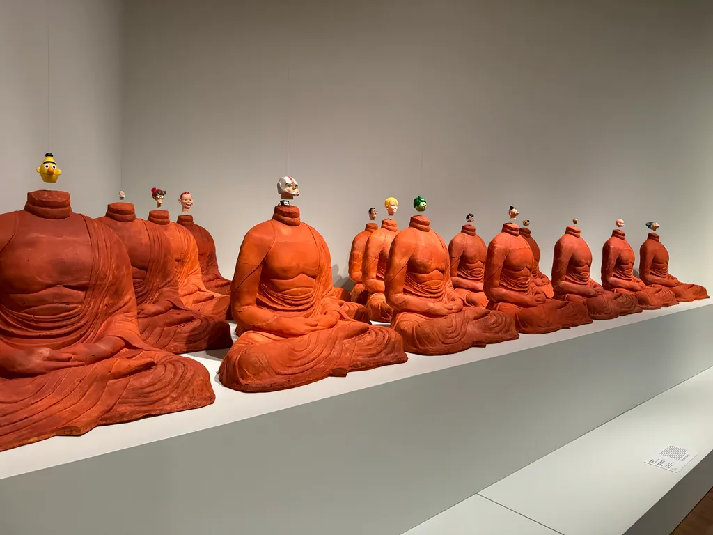 brand-headed Buddhas