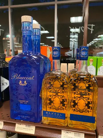 enormous bottle of Bluecoat