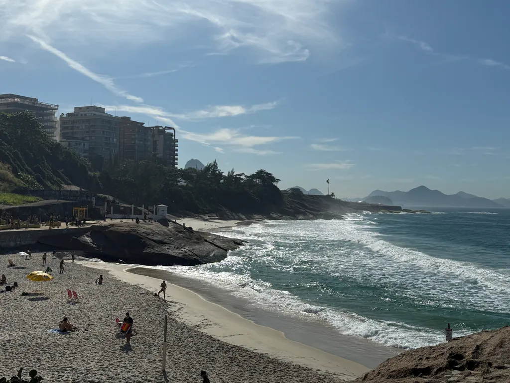 the beach at Ipanema