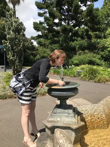 Helen and the bubbler