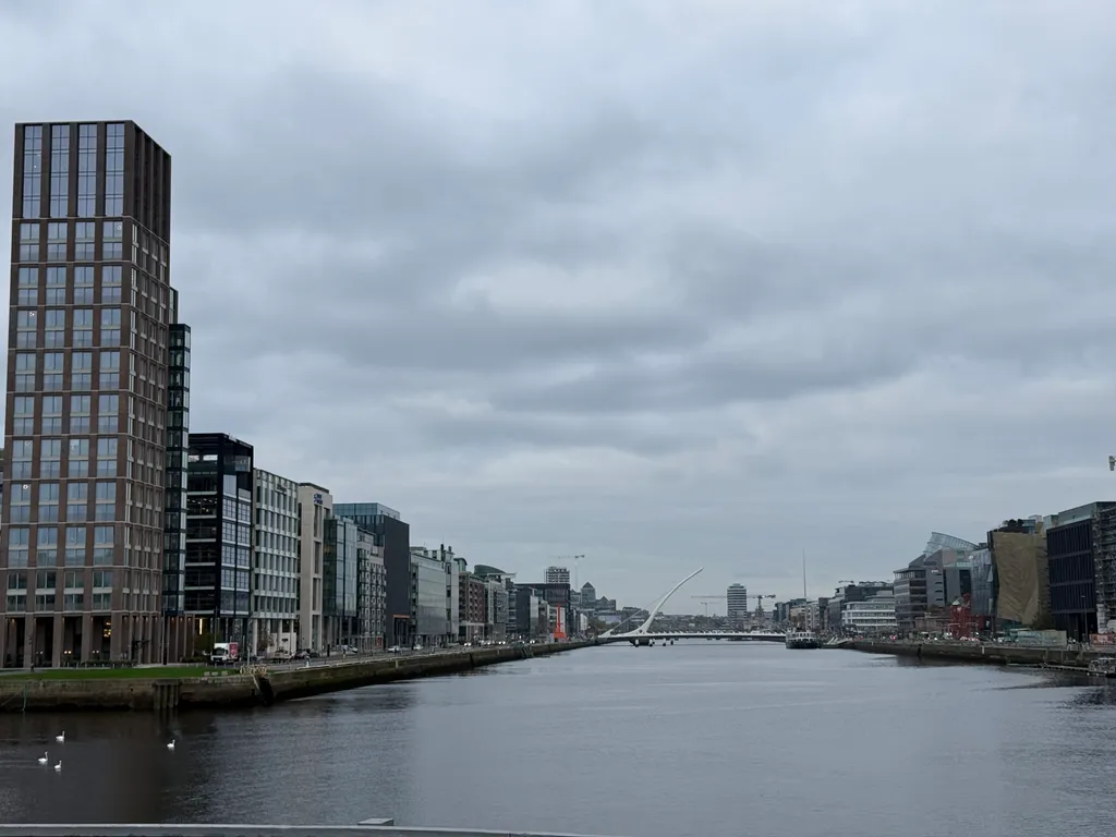 the Liffey in Dublin