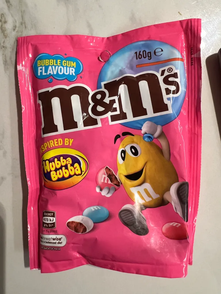 bubblegum M&Ms