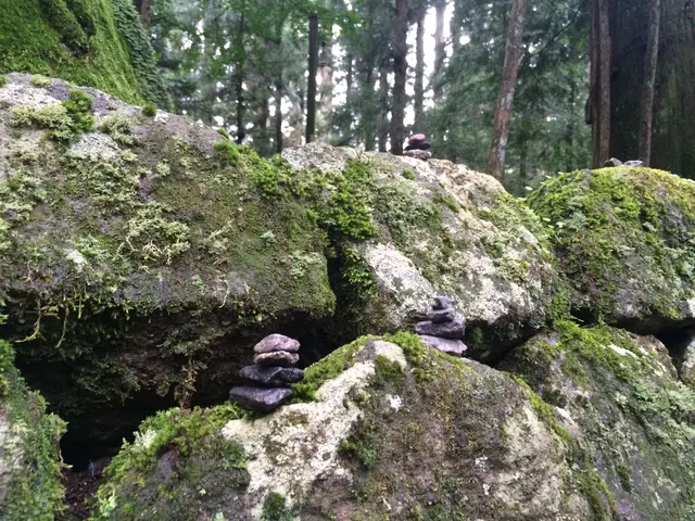 tiny cairns