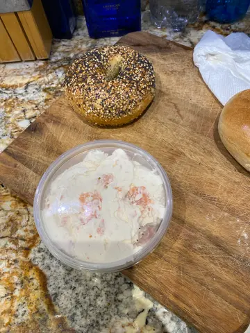 bagel and lox schmear
