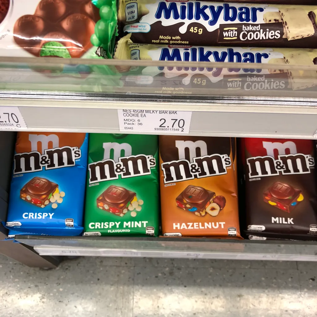 weird M&M bar things