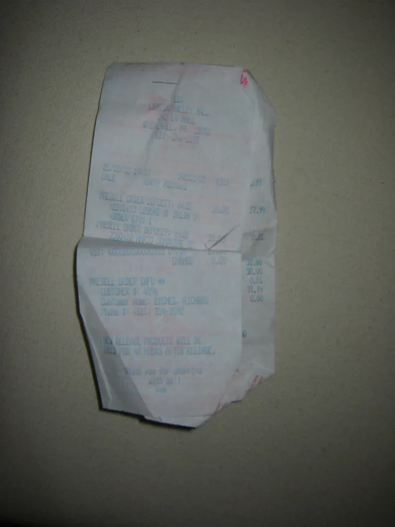 Z:WW Receipts