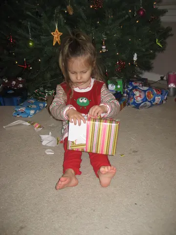 Martha opens the "monkey present"