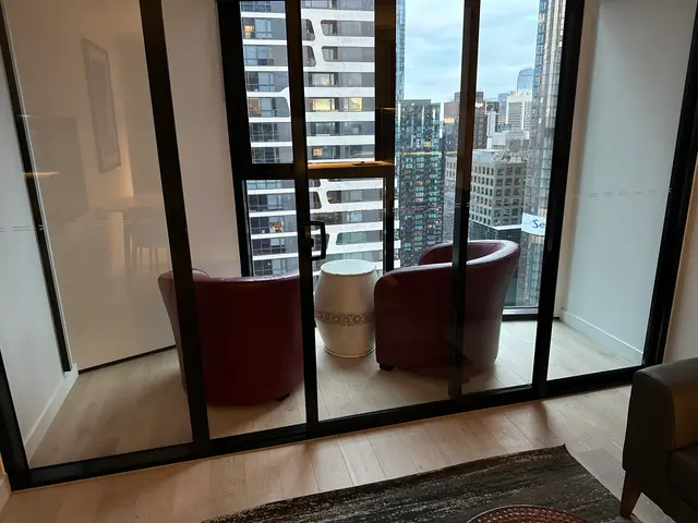 hotel balcony (enclosed)