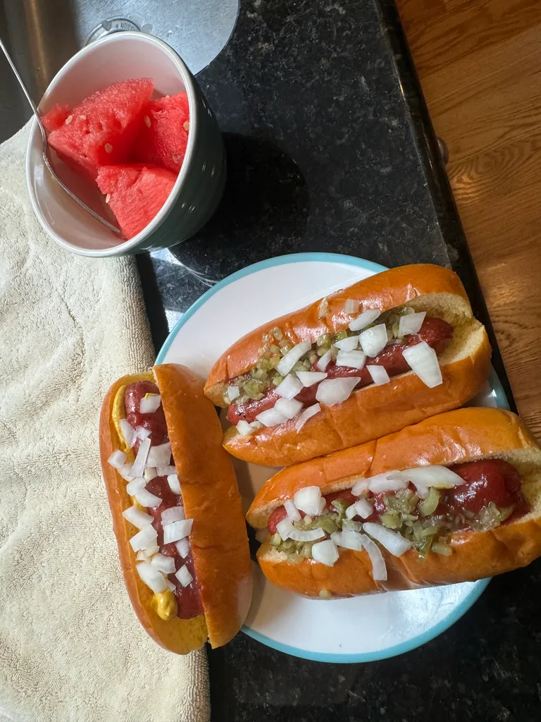 July 4th hot dogs