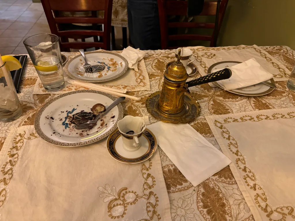 after dinner at Olive Branch