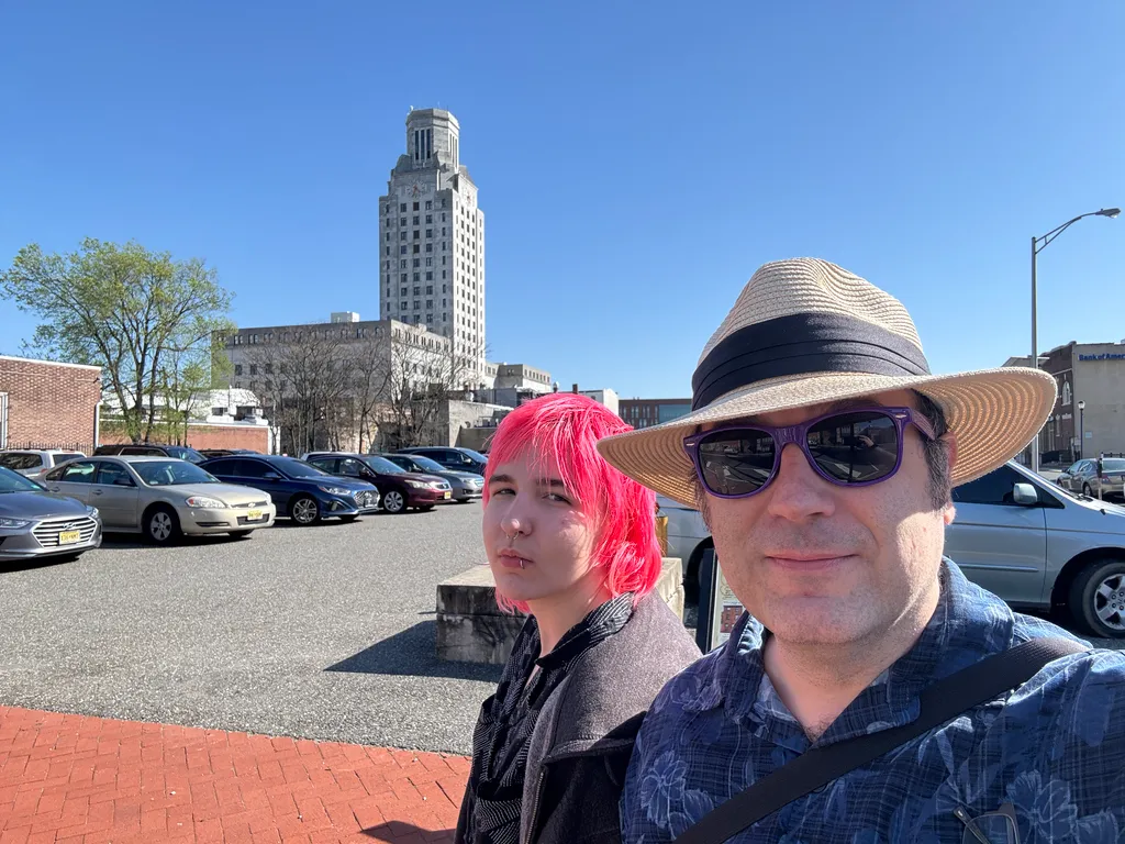 me and the kid in Camden