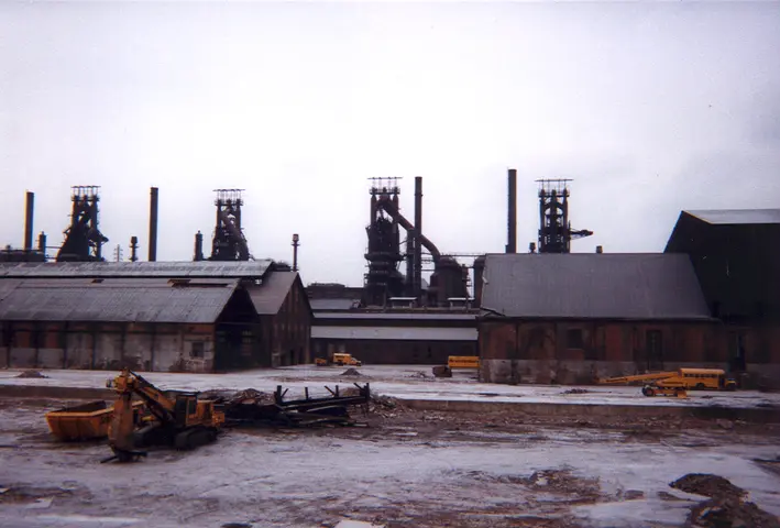 the steel, abandoned gear