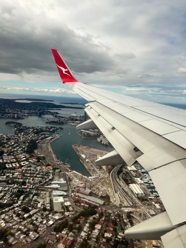 flying into Sydney