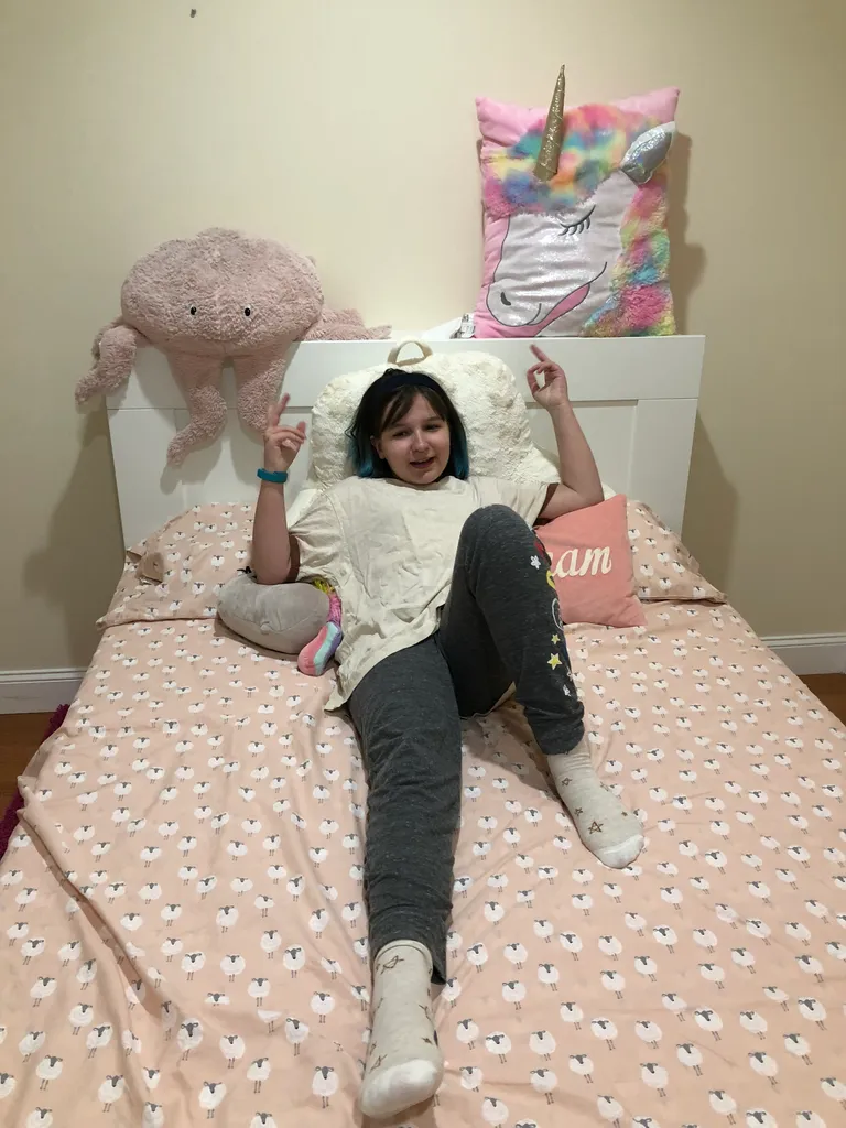 the new bed