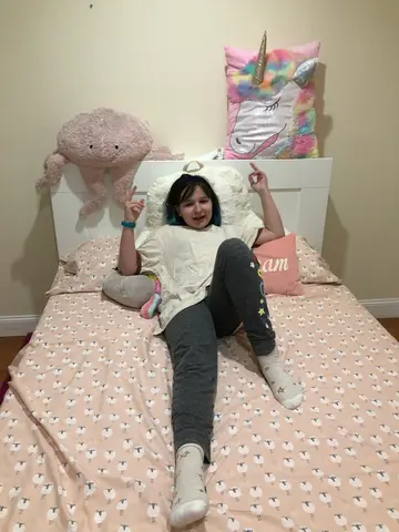 the new bed