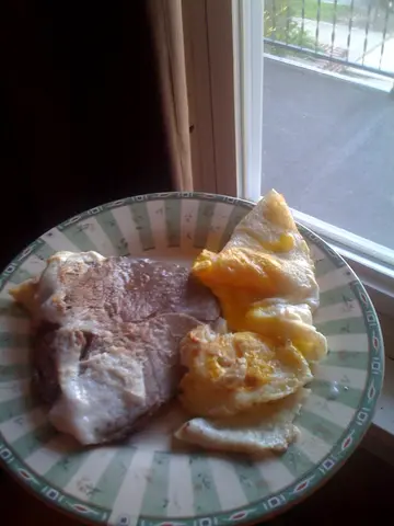 lamb and eggs