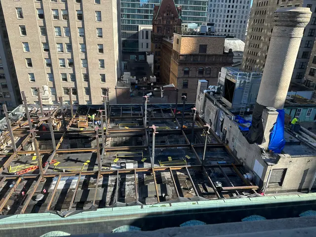 union league roof construction