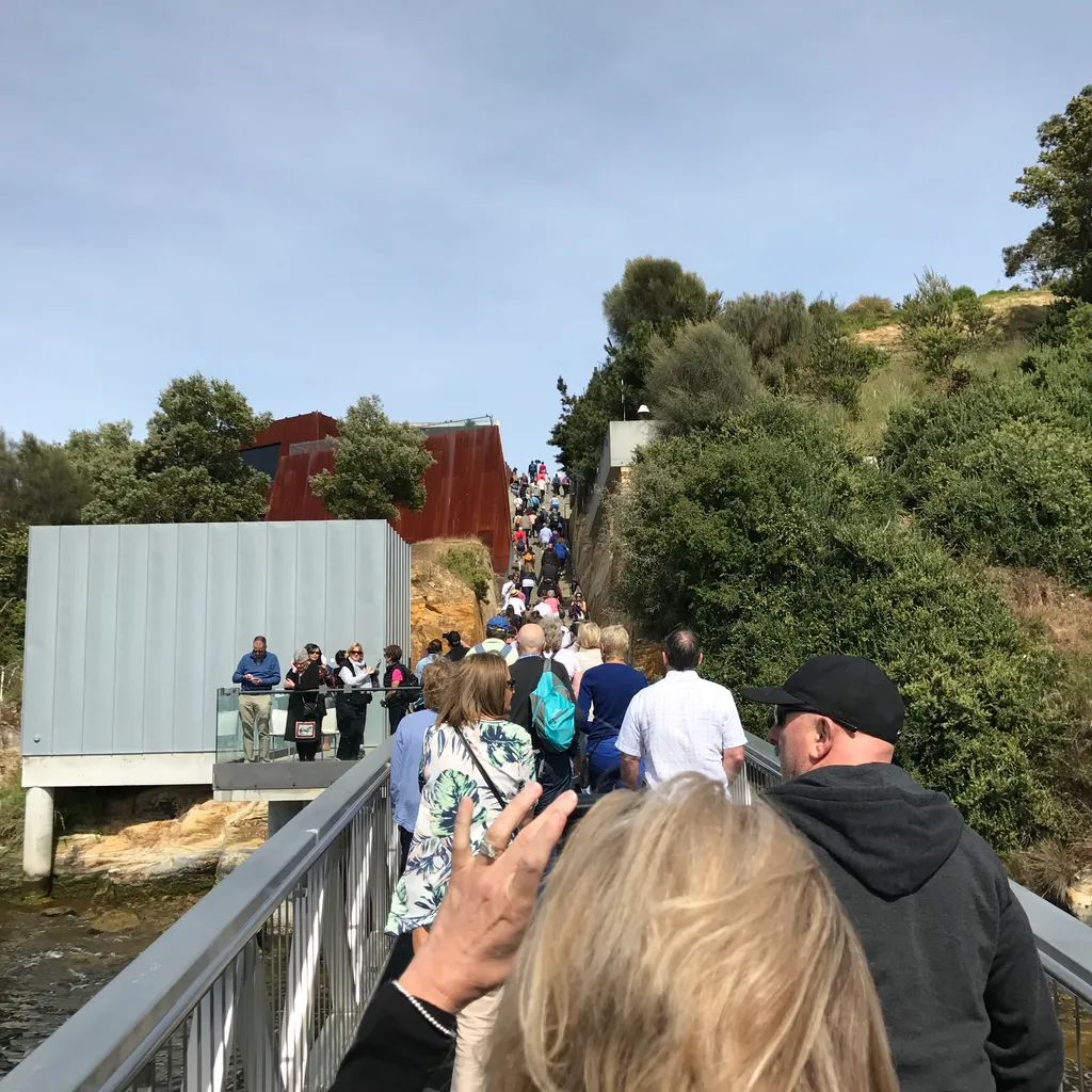 the climb up to Mona