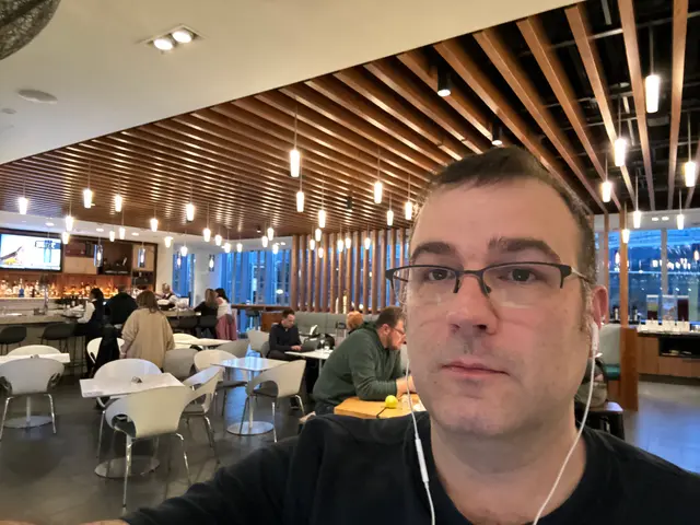 Centurion lounge, waiting to fly