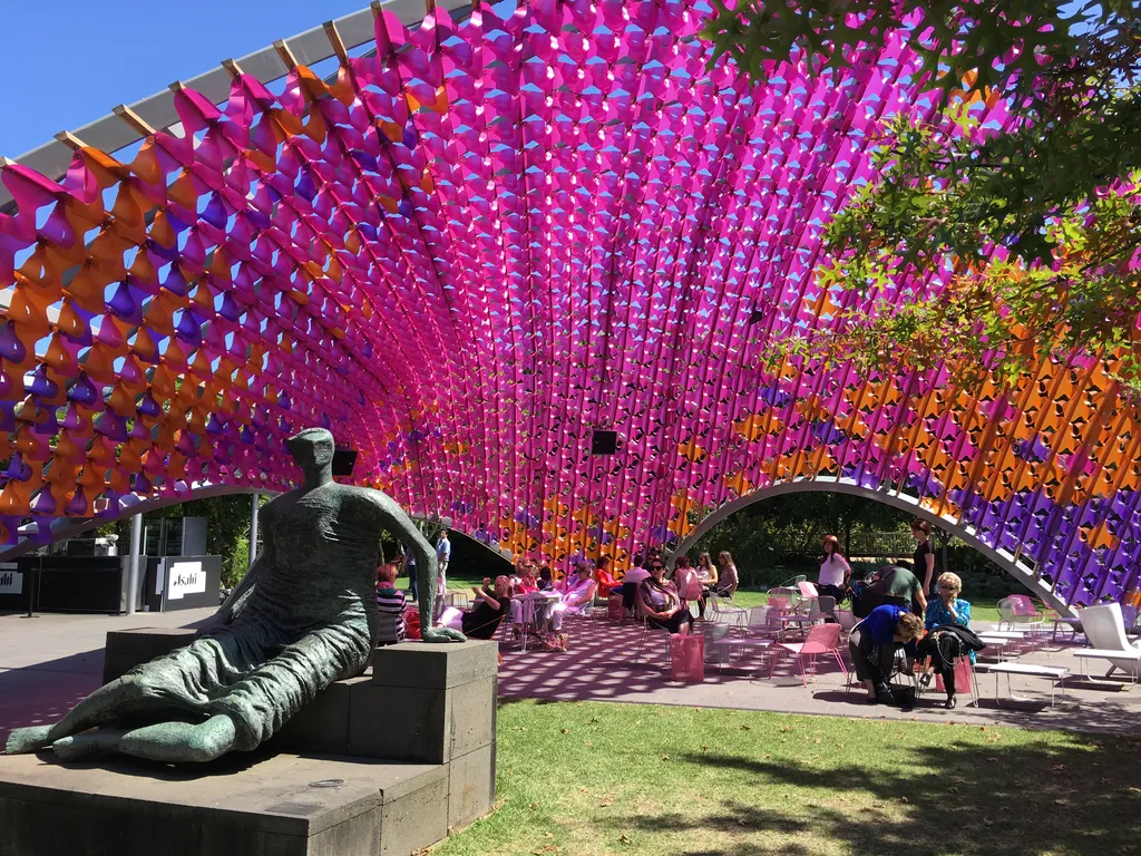 the NGV courtyard