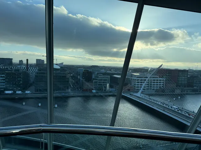 view from top of the Dublin convention centre