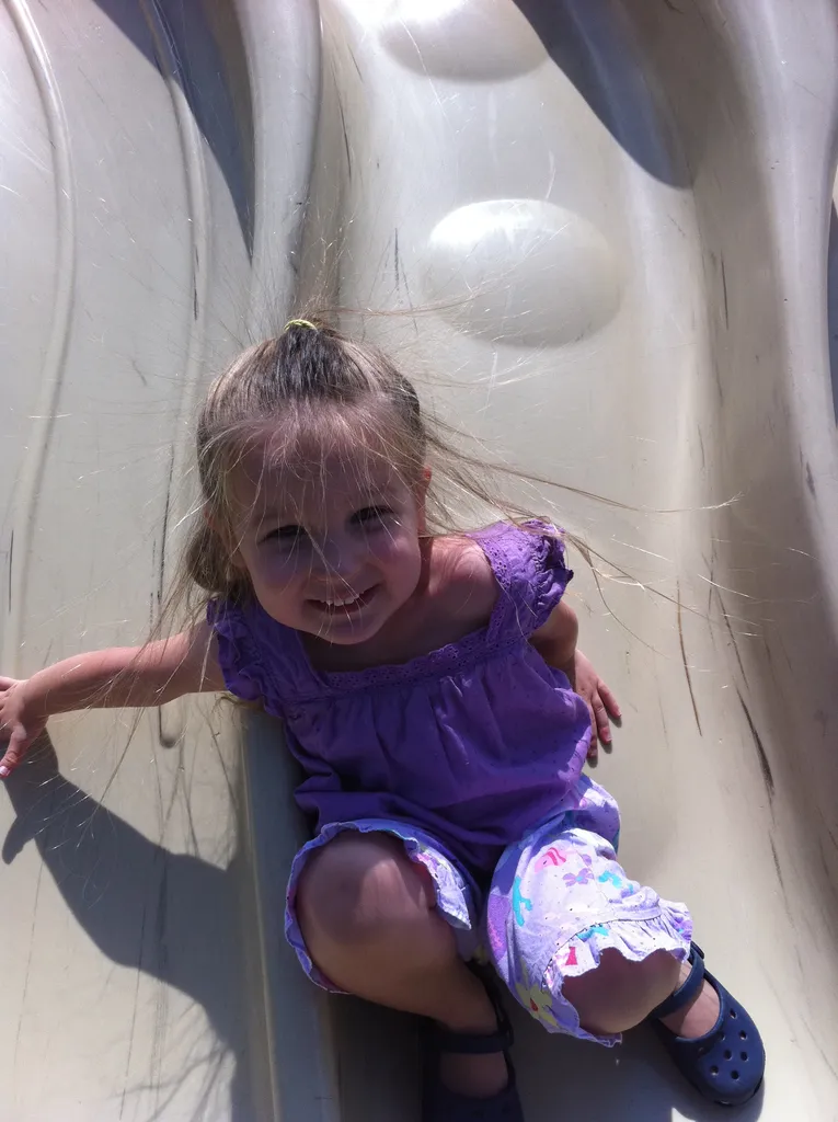 martha on the slide