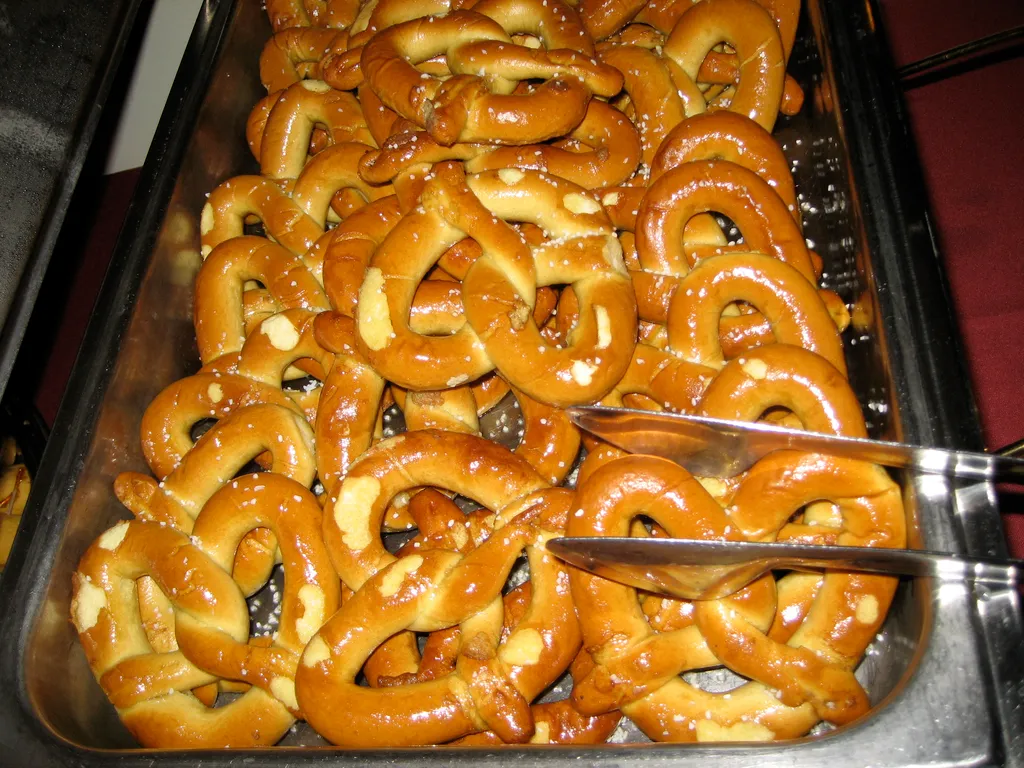soft pretzels, church brew works