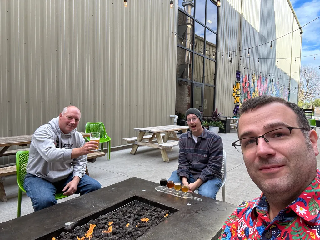 me, Matthew, and Ken get beer