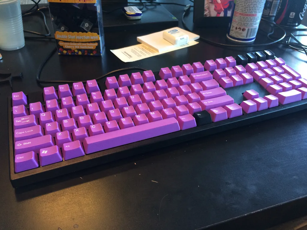 purple keycaps!
