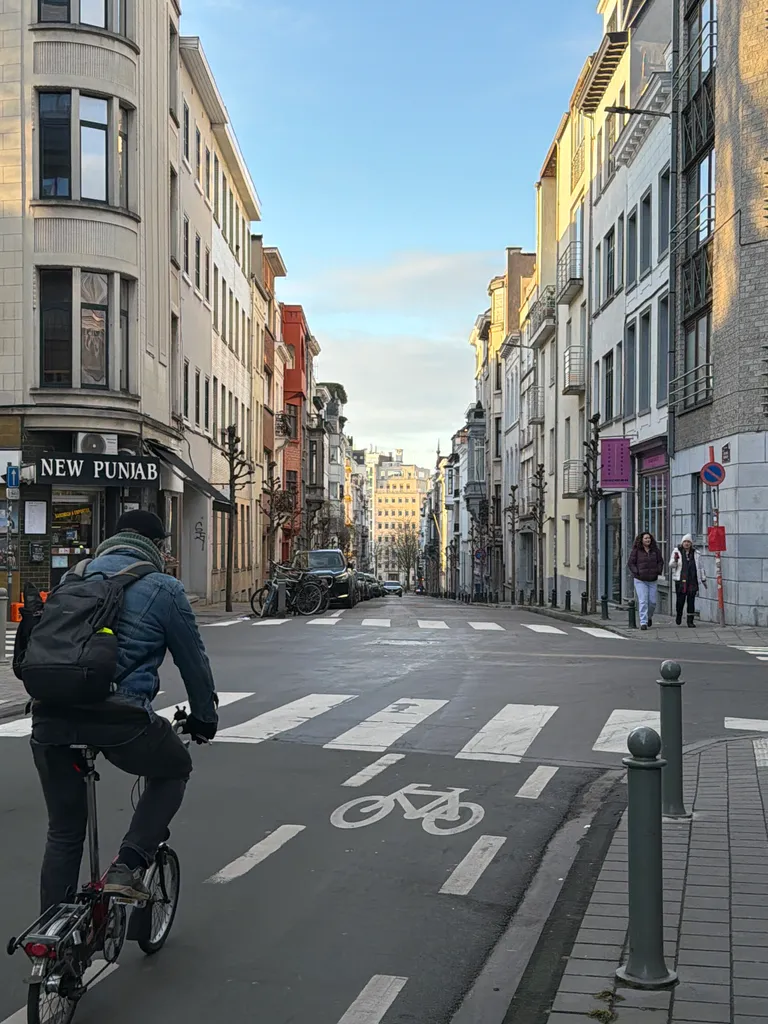 walking through Brussels