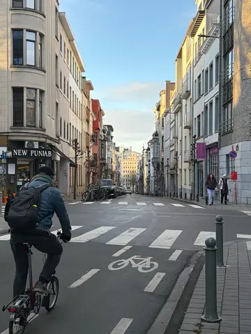 walking through Brussels
