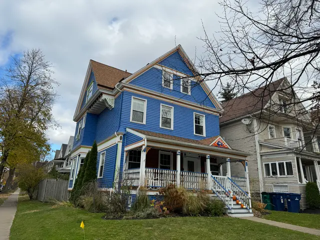 blue house