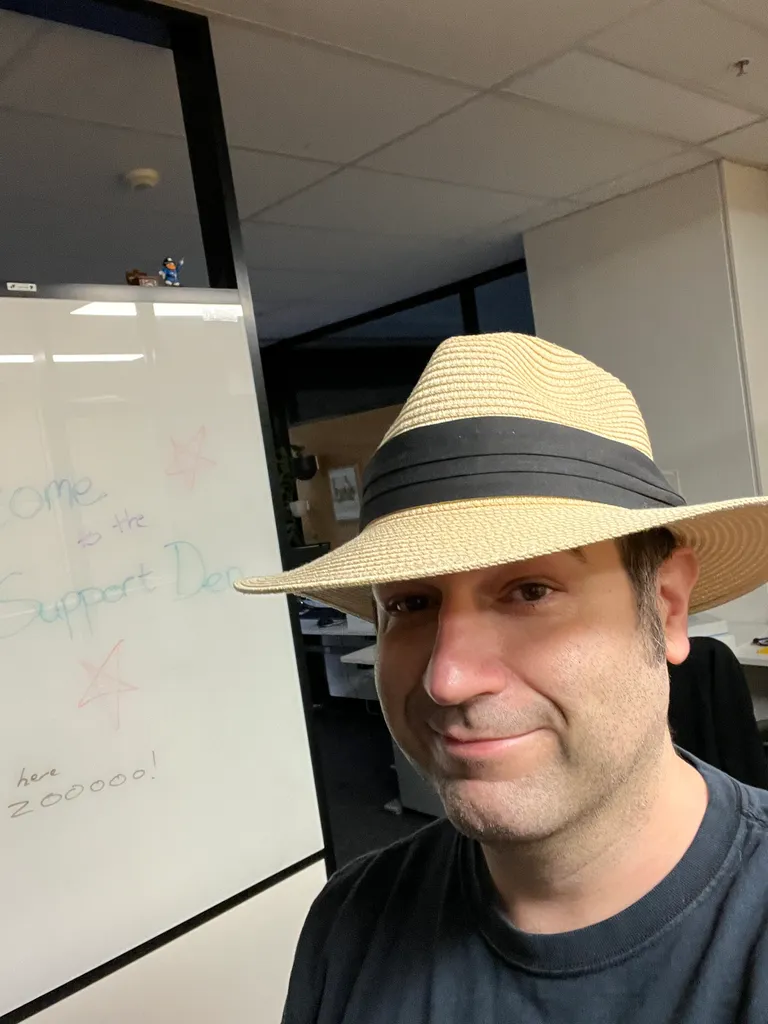 I got my hat!