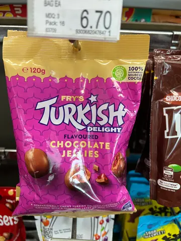 Turkish delight chocolate jellies