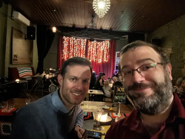 after pub quiz with Neil