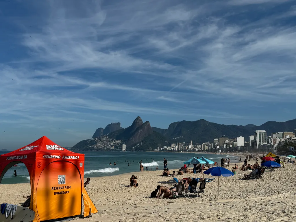 the beach at Ipanema