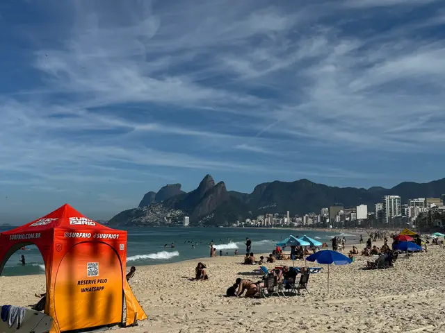 the beach at Ipanema