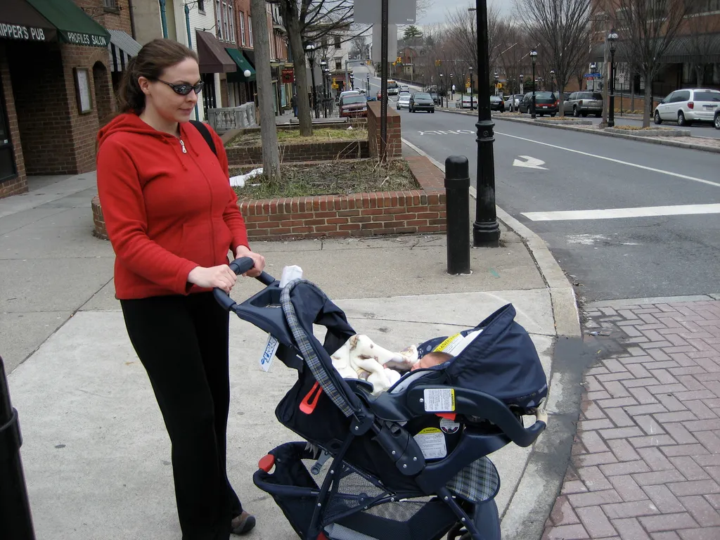 walking downtown