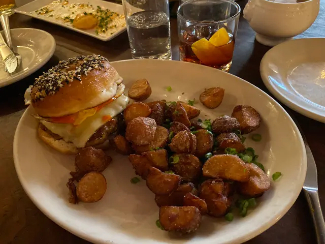 breakfast doughnut sandwich
