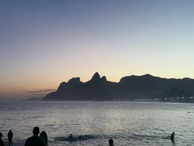 the sunset at Arpoador
