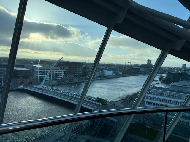 view from top of the Dublin convention centre