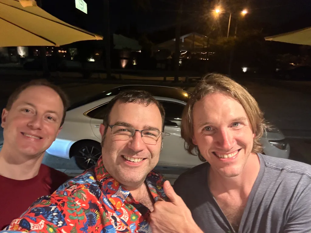 me, Frew, and Robert